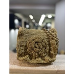 Πλεκτή lurex τσάντα