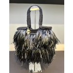 Τσάντα Fenia σε μαύρο χρώμα.