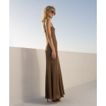 Lurex maxi φορεμα με φαρδιές τιράντες - Image 3