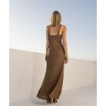 Lurex maxi φορεμα με φαρδιές τιράντες - Image 4