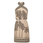  Lace μίνι halter neck φόρεμα - Image 2