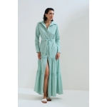 Φόρεμα ριγέ σεμιζιέ - Image 5