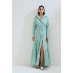 Φόρεμα ριγέ σεμιζιέ