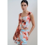 Τοπ εμπριμέ με φερμουάρ - Image 3