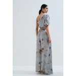 Παντελόνι σατέν φαρδύ με πιέτες - Image 2