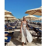 Lace μακρύ φόρεμα - Image 4