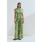 Μπλούζα εμπριμέ με ζώνη - Image 3