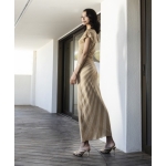 Οne shoulder φόρεμα χρυσό - Image 3