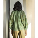 Κεντημένη μπλούζα πράσινο-χρυσο - Image 4