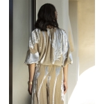 Μπλούζα σε μπεζ-χρυσό - Image 3