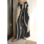 Παντελόνι μαύρο-χρυσό